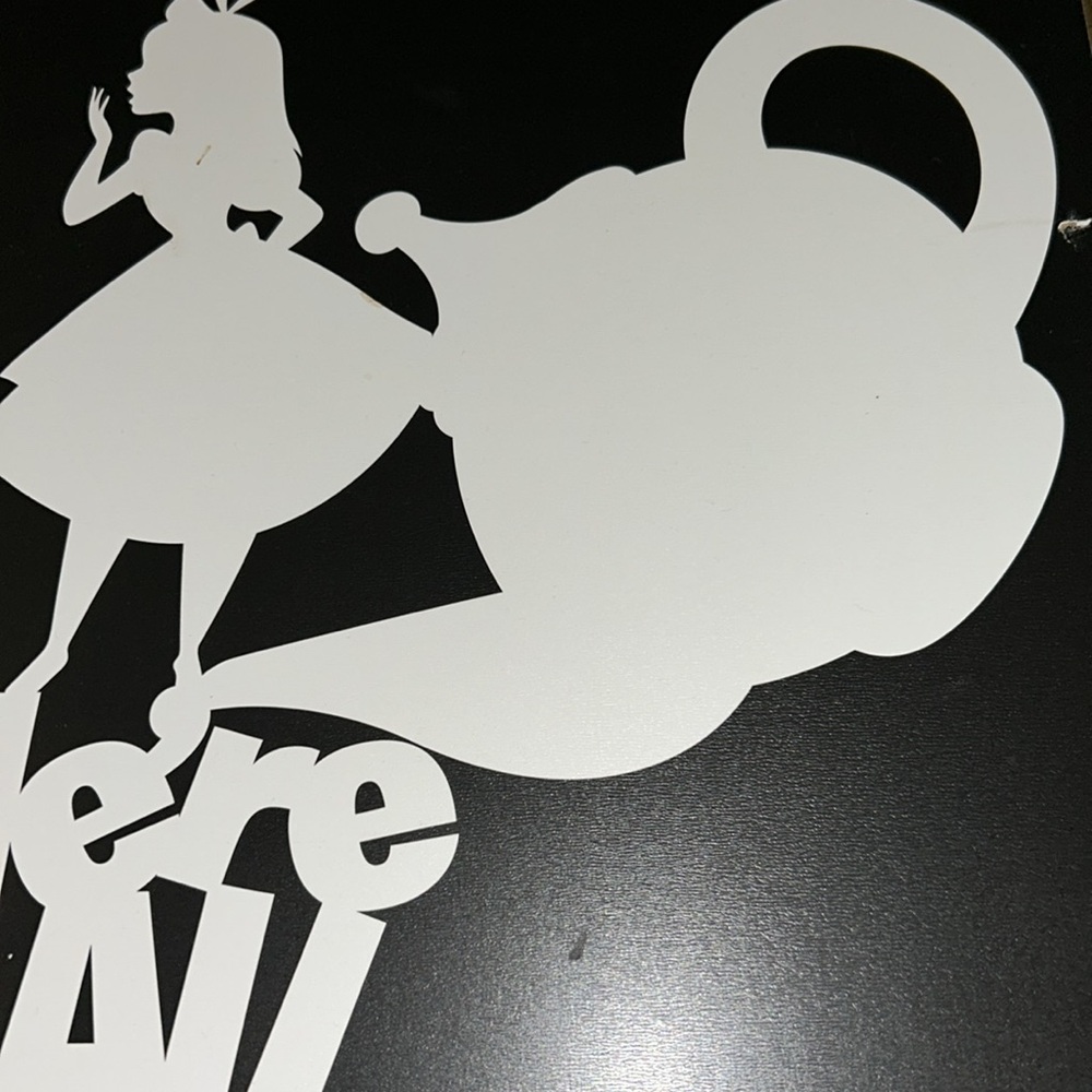 HPšBlack and White Wall Art - We're All Mad Here Alice in Wonderlandd - Picture 5 of 5